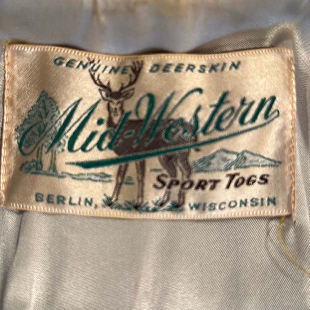Genuine Deerskin Mid Western Sport Togs